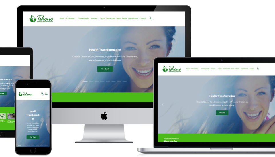 Tshono Wellness Website Designer Pretoria